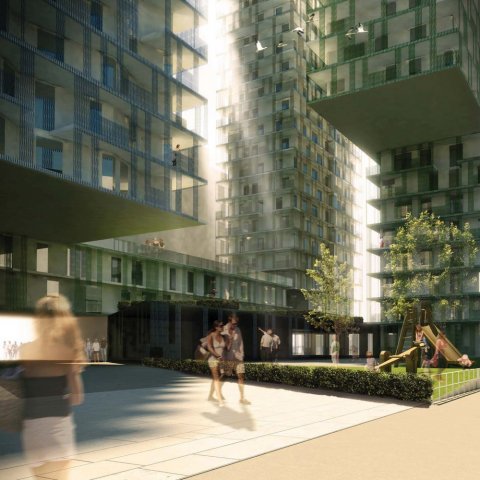Bj&oslash;vika barcode oslo lund hagem arkitektur leilighet t&aring;rn