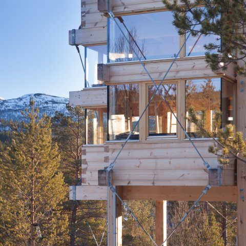 Elgt&aring;rn moose tower espedalen friluft hytte arkitektur fjell jotunheimen