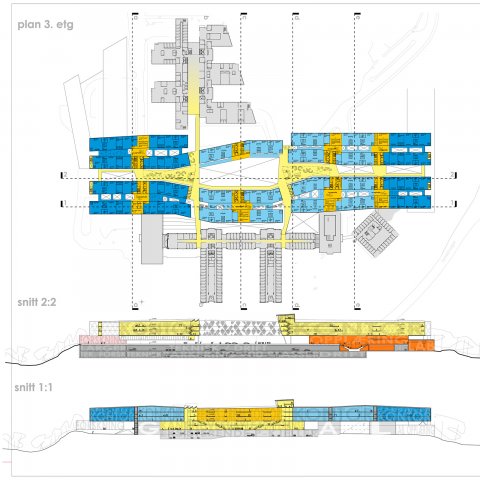 Hydro statoil kontor hovedkontor bergen plan snitt arkitekt konkurranse lund hagem arkitekt