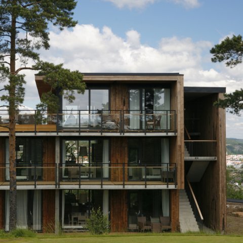 Krager&oslash; spa hotell Lund Hagem arkitektur fritidsbolig golf park