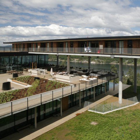 Krager&oslash; spa hotell Lund Hagem arkitektur fritidsbolig golf park