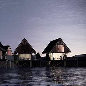 Lovund id&eacute;skisse arkitekt robua, mo i rana, Lofoten, Helgelandskysten