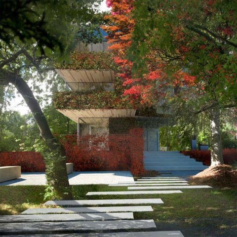 Illustrason rendering arkitekt konkuranse lund hagem hage oslo leilighet leilighetsbygg